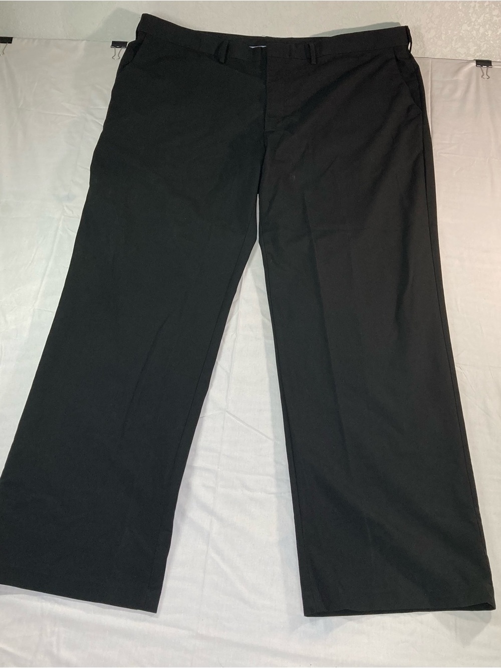 Haggar Black Men's Dress Pants - Straight Leg